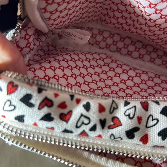NWT Brighton red white and blue love letter crossbody - Picture 7 of 9